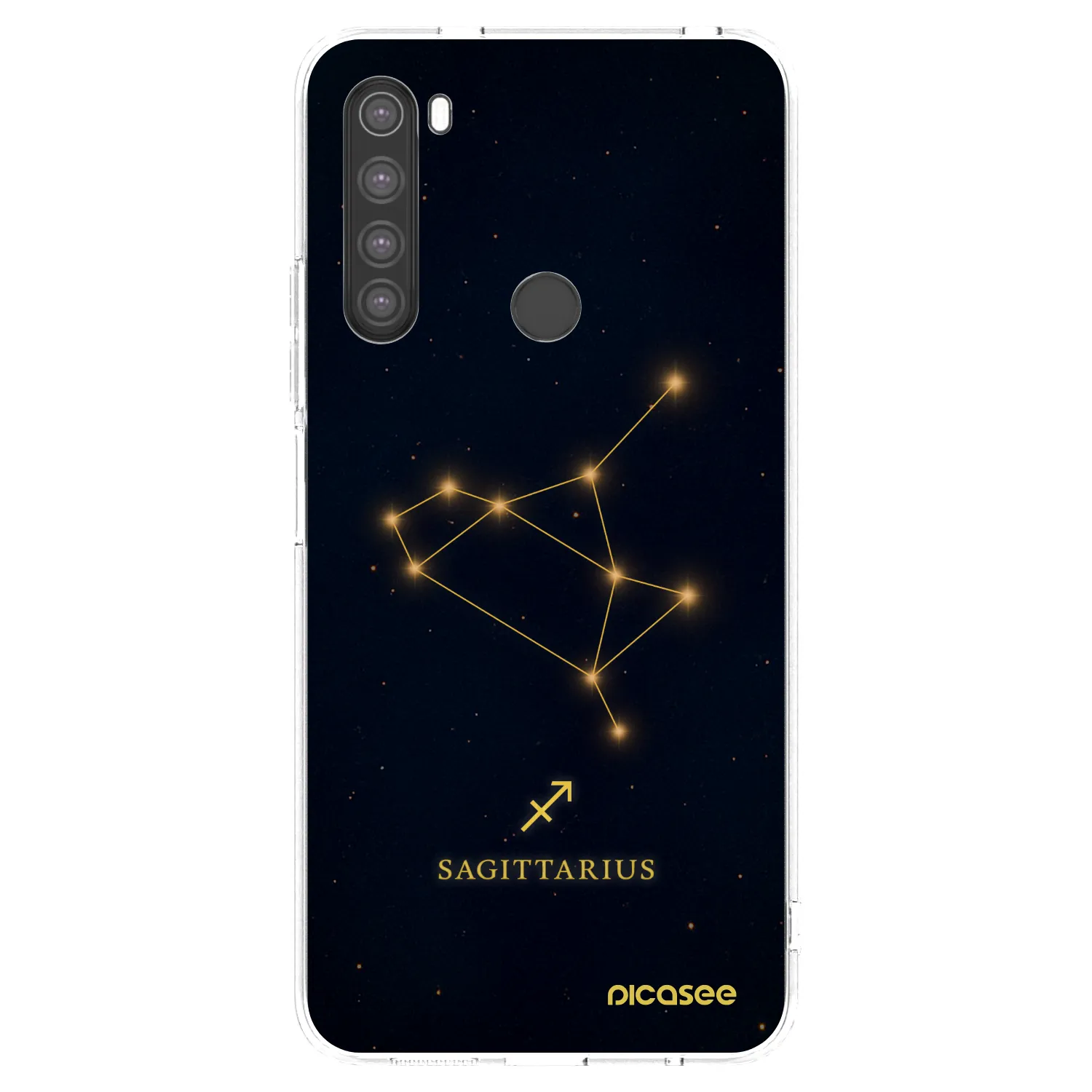 Picasee silikonový průhledný obal pro Xiaomi Redmi Note 8 - SAGITTARIUS