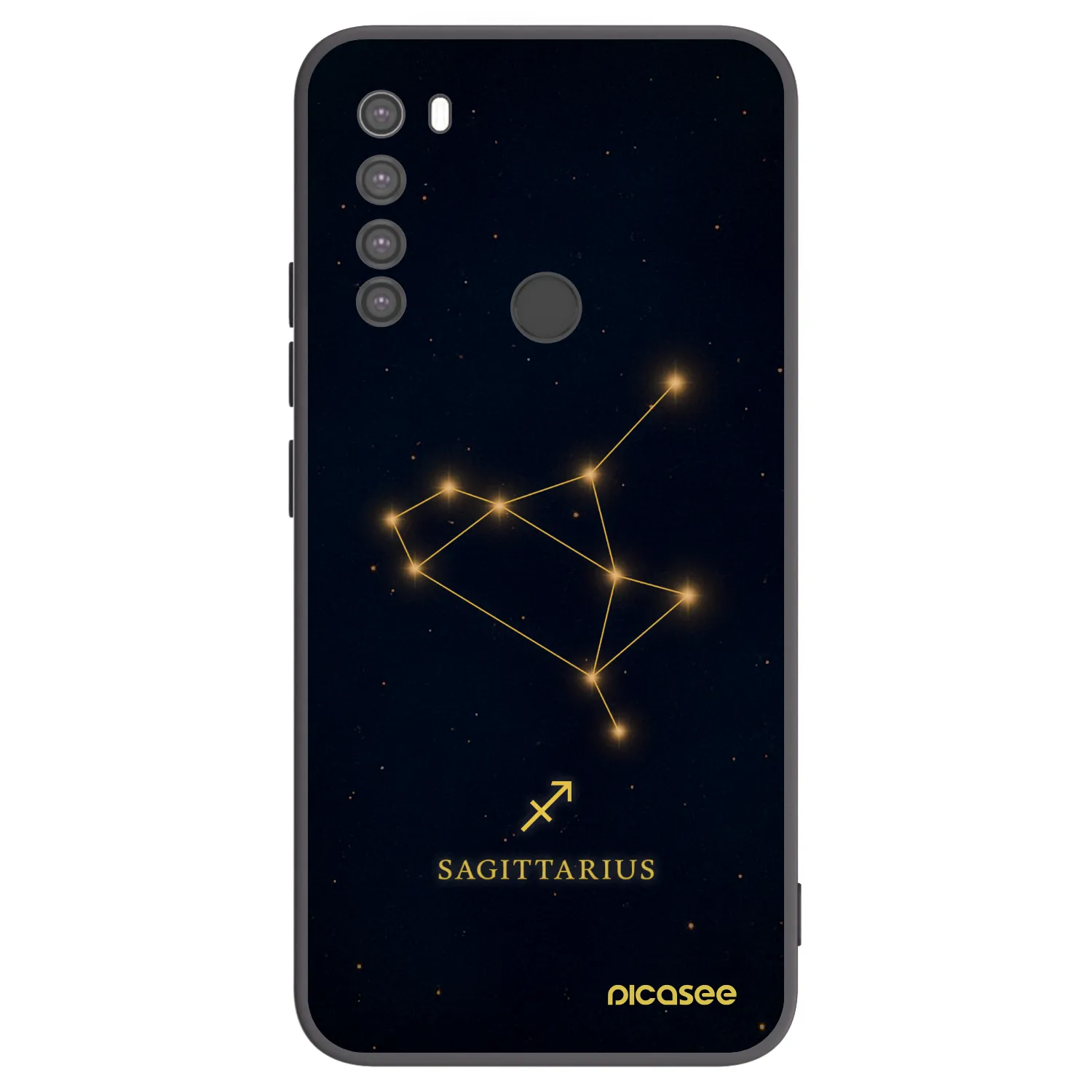Picasee silikonový černý obal pro Xiaomi Redmi Note 8 - SAGITTARIUS