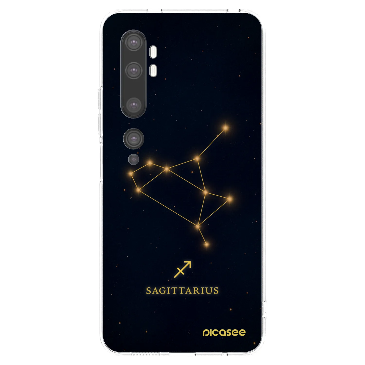 Picasee silikonový průhledný obal pro Xiaomi Mi Note 10 (Pro) - SAGITTARIUS