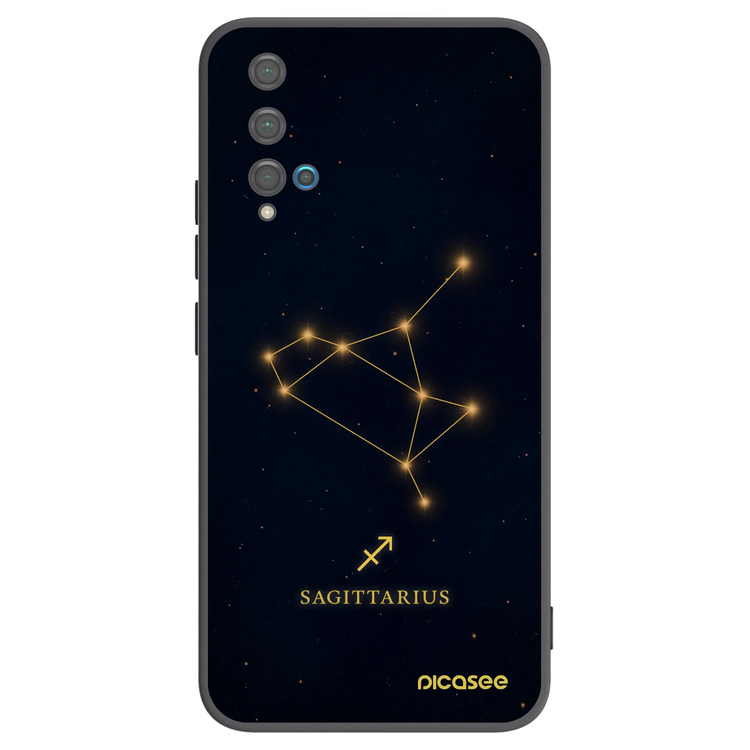 Picasee silikonový černý obal pro Huawei Nova 5T - SAGITTARIUS