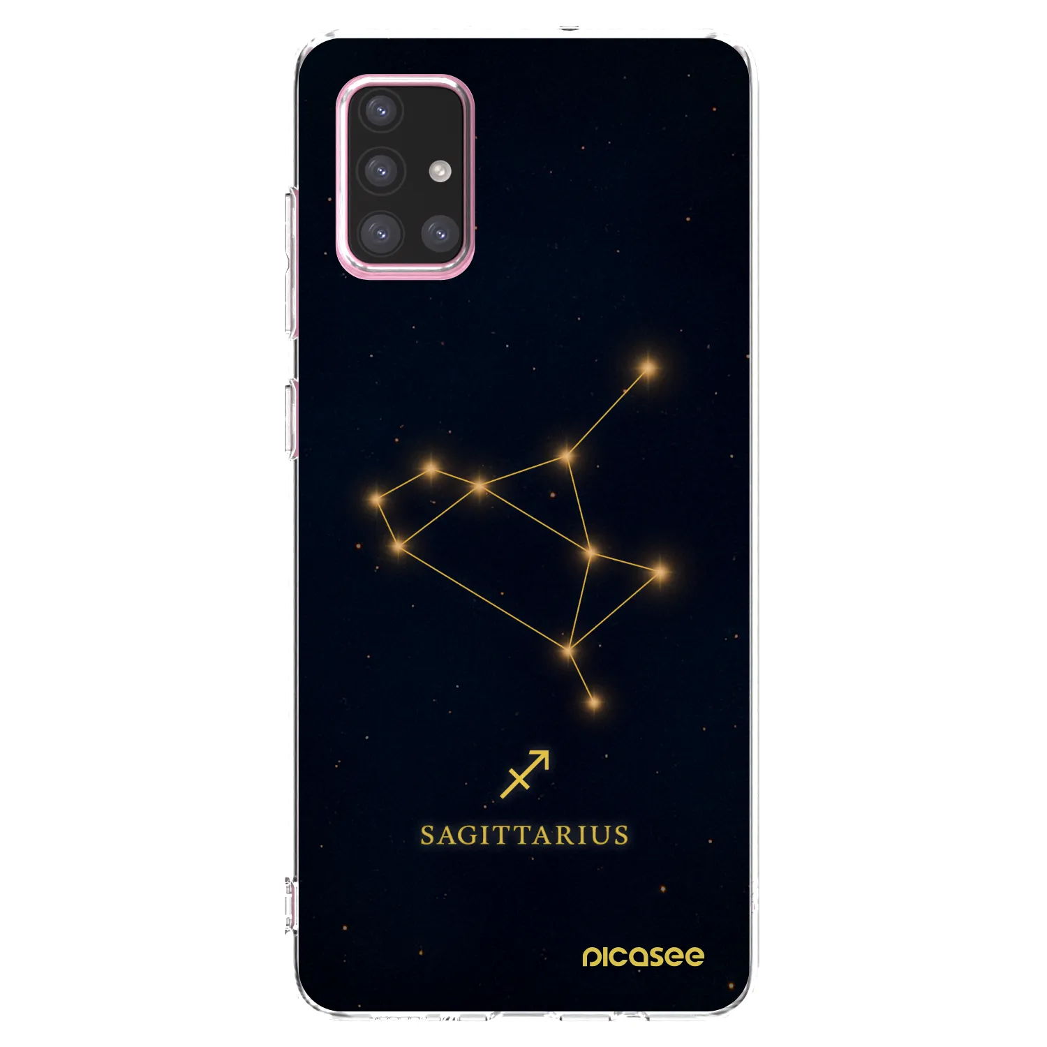 Picasee silikonový průhledný obal pro Samsung Galaxy A71 A715F - SAGITTARIUS