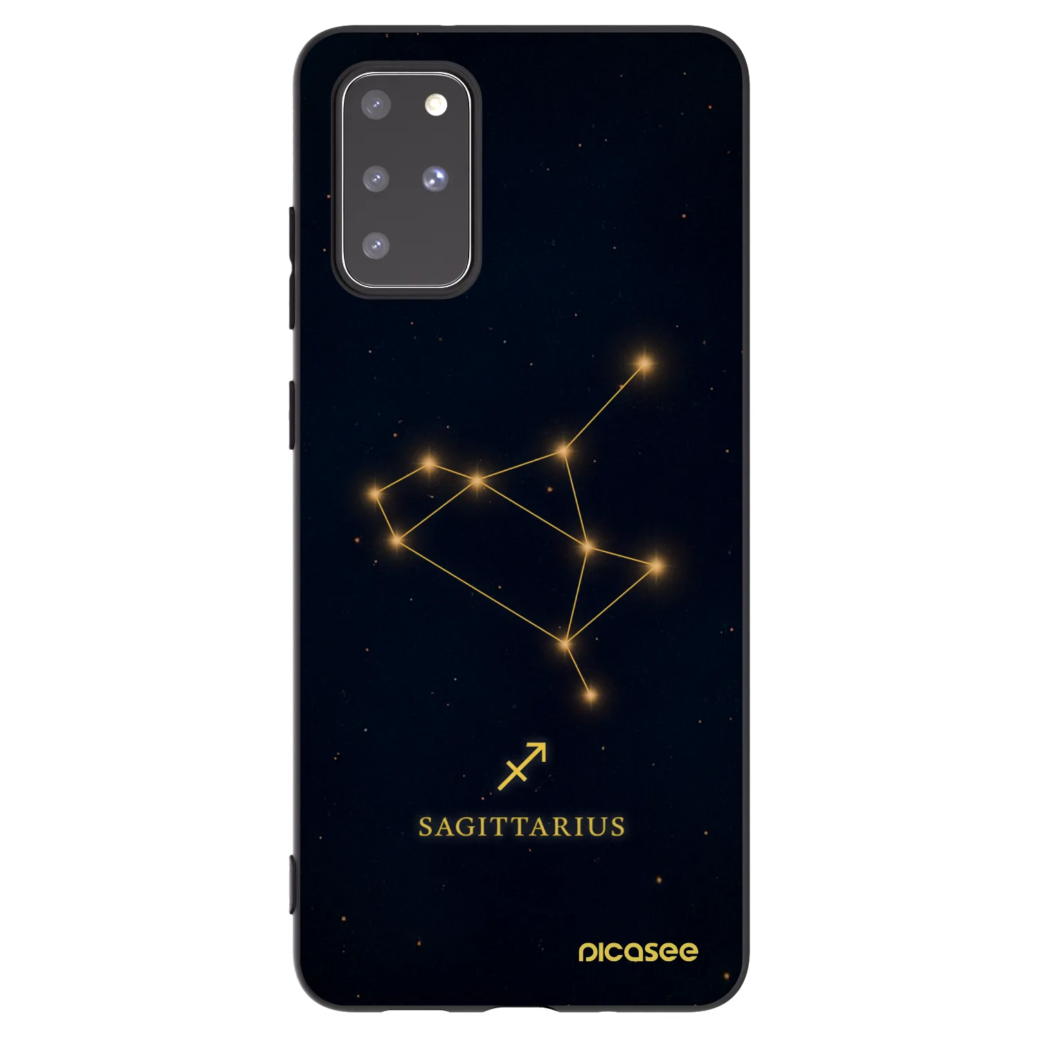 Picasee silikonový černý obal pro Samsung Galaxy S20+ G985F - SAGITTARIUS