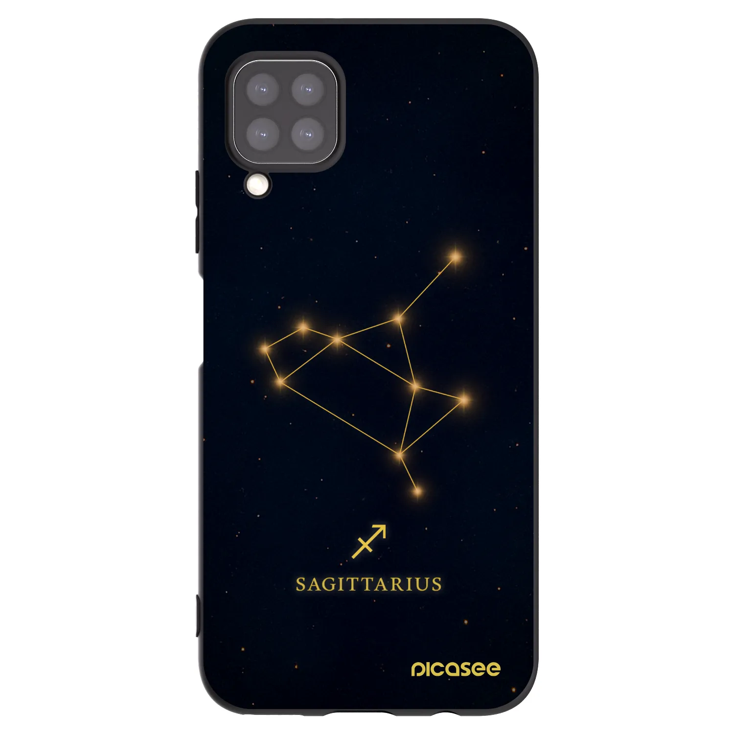 Picasee silikonový černý obal pro Huawei P40 Lite - SAGITTARIUS