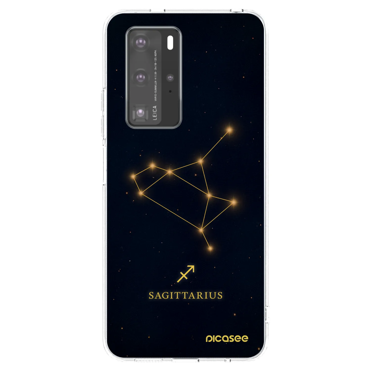 Picasee silikonový průhledný obal pro Huawei P40 Pro - SAGITTARIUS