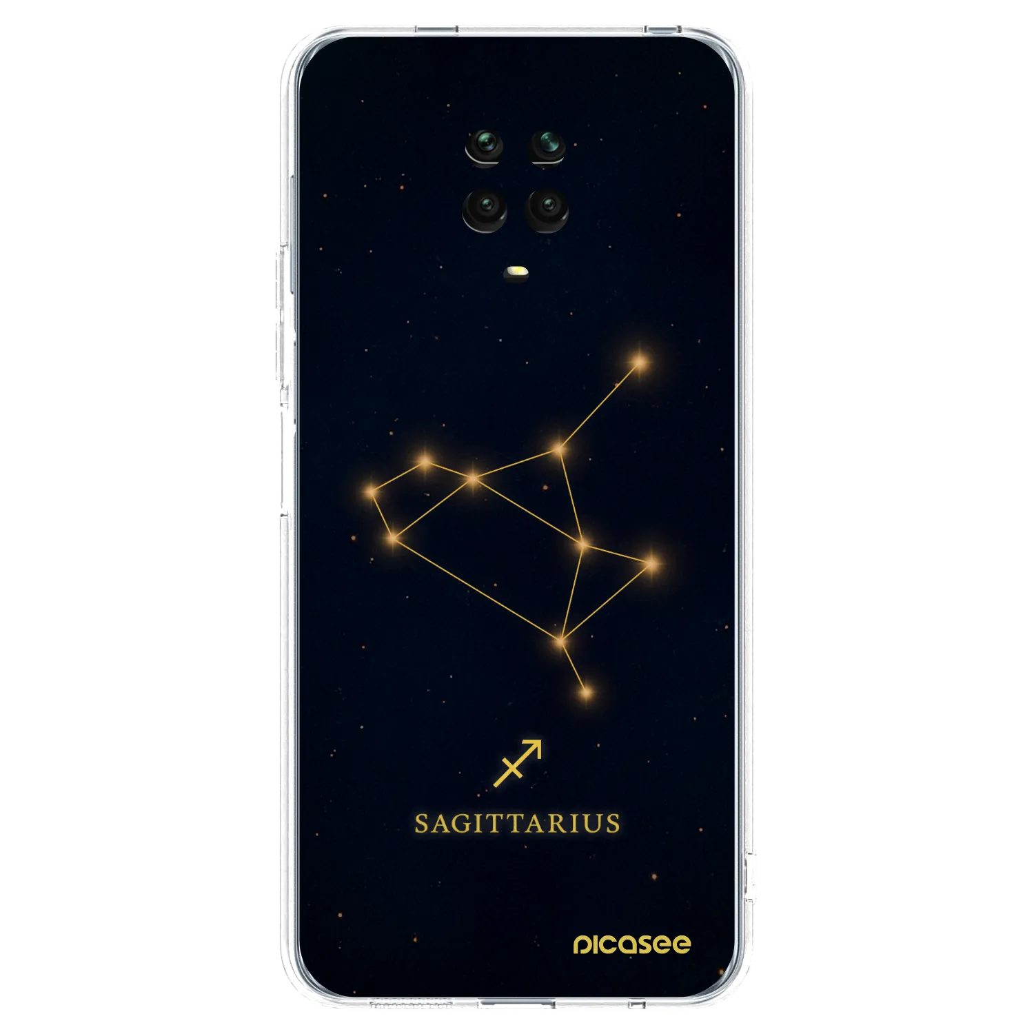 Picasee silikonový průhledný obal pro Xiaomi Redmi Note 9S - SAGITTARIUS