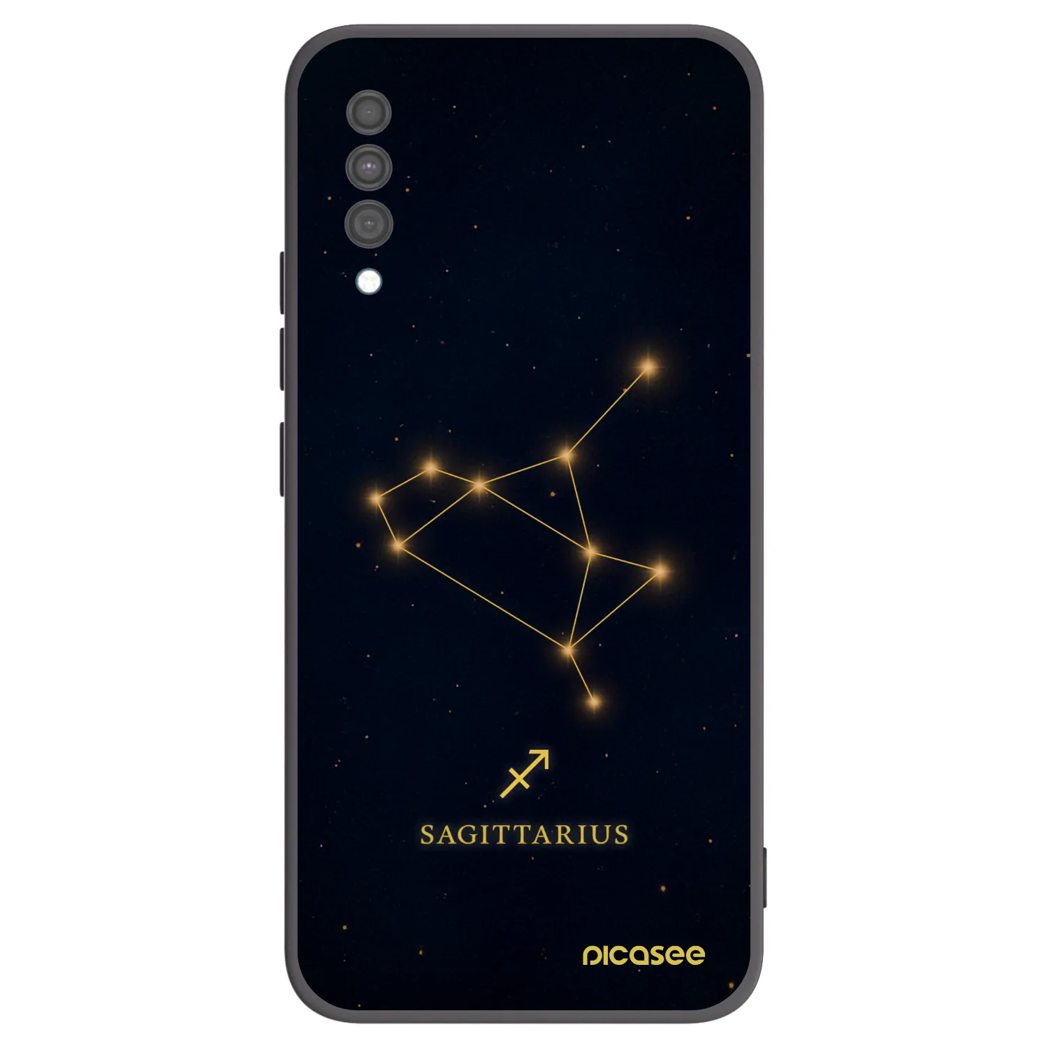 Picasee silikonový černý obal pro Samsung Galaxy A30s A307F - SAGITTARIUS