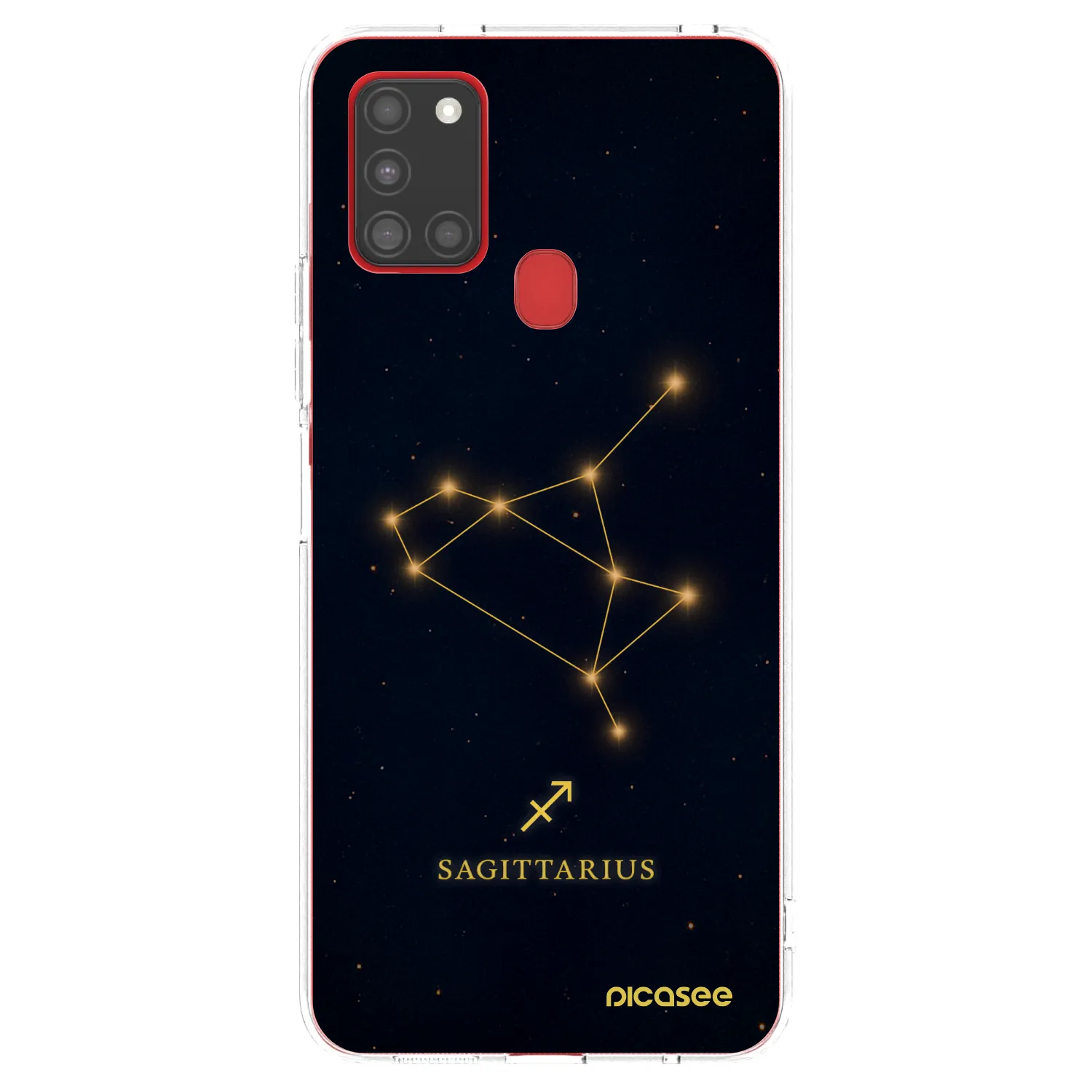 Picasee silikonový průhledný obal pro Samsung Galaxy A21s - SAGITTARIUS
