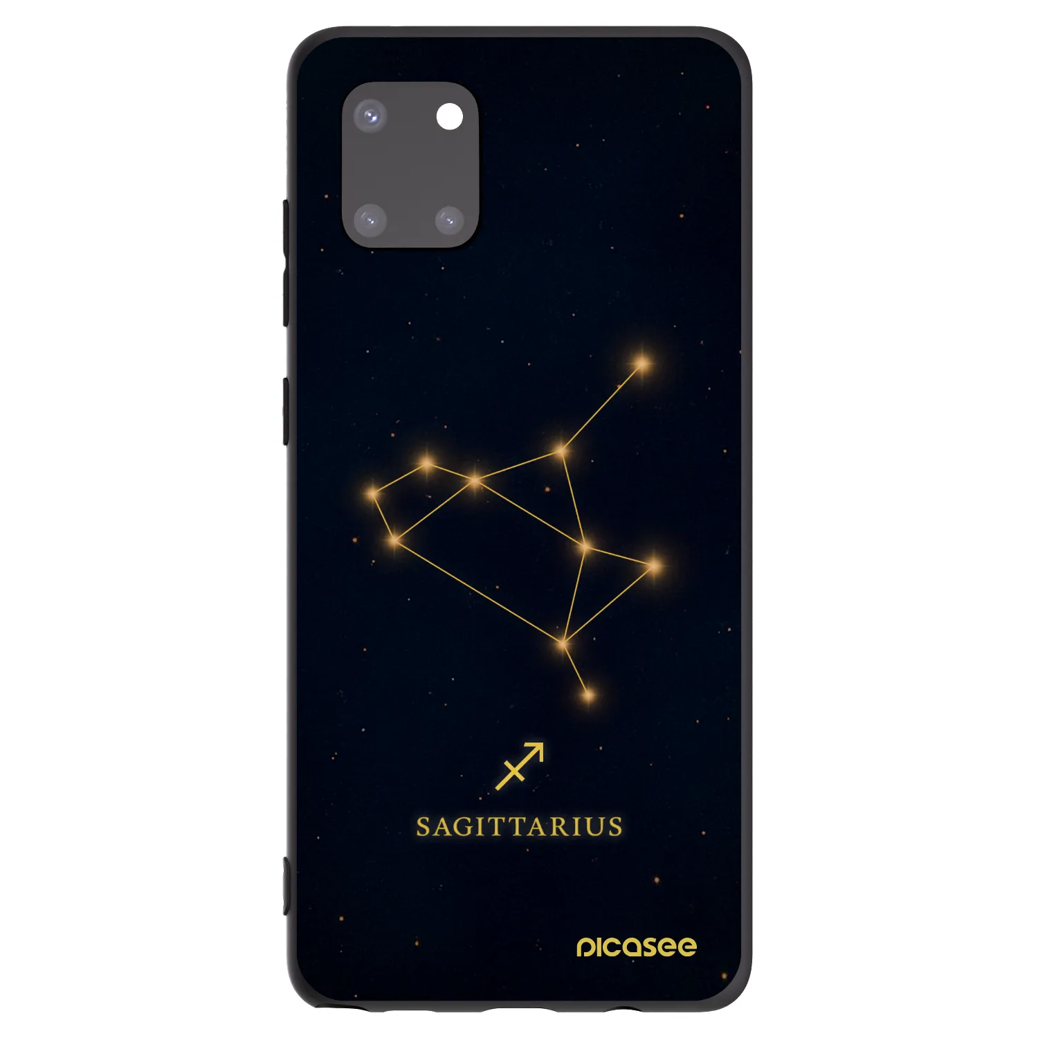 Picasee silikonový černý obal pro Samsung Galaxy Note 10 Lite N770F - SAGITTARIUS
