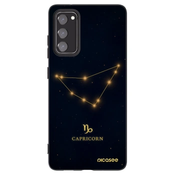 Picasee silikonový černý obal pro Samsung Galaxy S20 FE - CAPRICORN