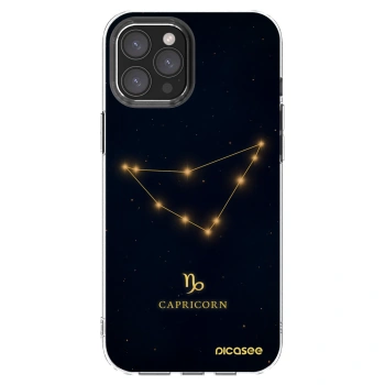 Picasee silikonový průhledný obal pro Apple iPhone 12 Pro Max - CAPRICORN