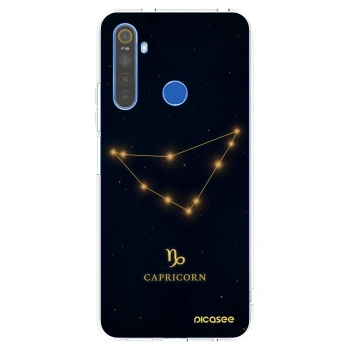 Picasee silikonový průhledný obal pro Realme 5 - CAPRICORN