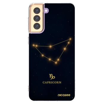 Picasee silikonový průhledný obal pro Samsung Galaxy S21+ 5G G996F - CAPRICORN