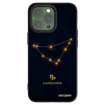 Picasee silikonový černý obal pro Apple iPhone 13 Pro - CAPRICORN