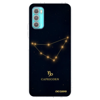 Picasee silikonový průhledný obal pro Motorola Moto G60 - CAPRICORN