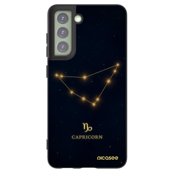 Picasee silikonový černý obal pro Samsung Galaxy S21 FE 5G - CAPRICORN