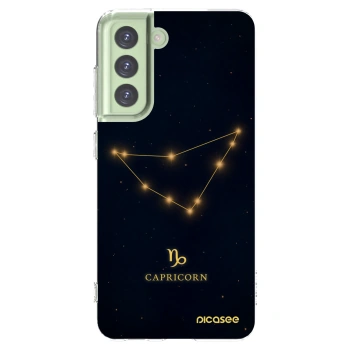 Picasee silikonový průhledný obal pro Samsung Galaxy S21 FE 5G - CAPRICORN