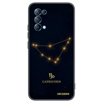 Picasee silikonový černý obal pro OPPO Reno 5 5G - CAPRICORN
