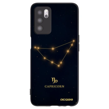 Picasee silikonový černý obal pro OPPO A16s - CAPRICORN