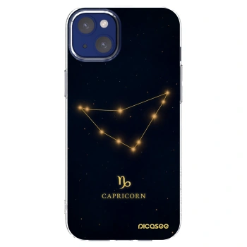 Picasee silikonový průhledný obal pro Apple iPhone 14 Plus - CAPRICORN