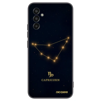 Picasee silikonový černý obal pro Samsung Galaxy M13 M135F - CAPRICORN