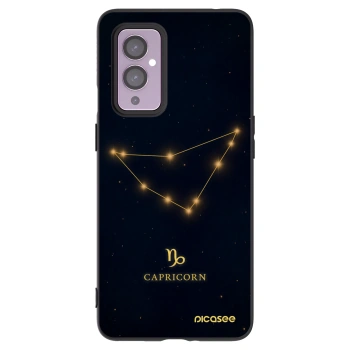 Picasee silikonový černý obal pro OnePlus 9 - CAPRICORN