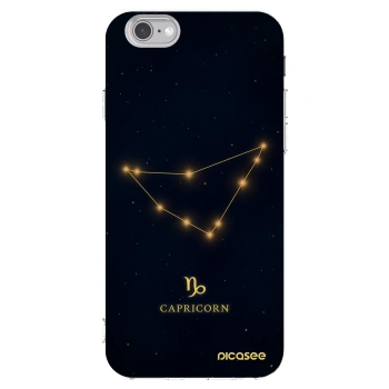 Picasee silikonový průhledný obal pro Apple iPhone 6/6S - CAPRICORN