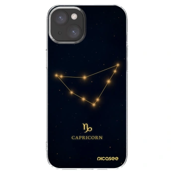 Picasee silikonový průhledný obal pro Apple iPhone 15 Plus - CAPRICORN