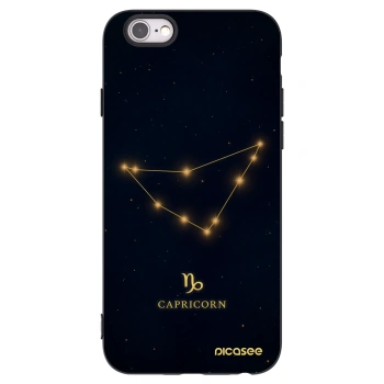 Picasee silikonový černý obal pro Apple iPhone 6/6S - CAPRICORN