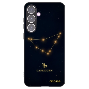 Picasee silikonový černý obal pro Samsung Galaxy S24+ S926B 5G - CAPRICORN