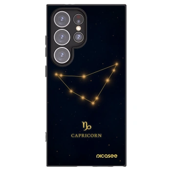 Picasee silikonový černý obal pro Samsung Galaxy S24 Ultra S928B 5G - CAPRICORN