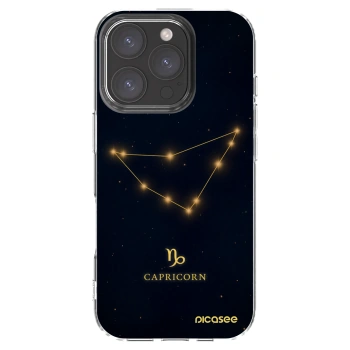 Picasee silikonový průhledný obal pro Apple iPhone 16 Pro - CAPRICORN