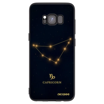 Picasee silikonový černý obal pro Samsung Galaxy S8 G950F - CAPRICORN