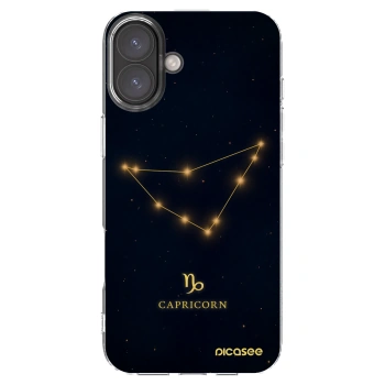 Picasee silikonový průhledný obal pro Apple iPhone 16 Plus - CAPRICORN