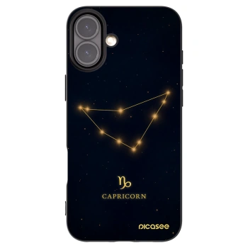 Picasee silikonový černý obal pro Apple iPhone 16 Plus - CAPRICORN