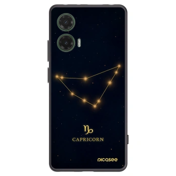 Picasee silikonový černý obal pro Motorola Moto G35 5G - CAPRICORN