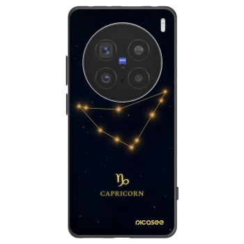 Picasee silikonový černý obal pro Vivo X200 Pro - CAPRICORN