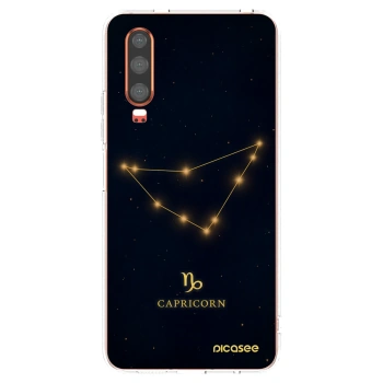 Picasee silikonový průhledný obal pro Huawei P30 - CAPRICORN
