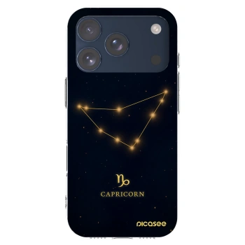 Picasee silikonový průhledný obal pro Apple iPhone 17 Pro - CAPRICORN
