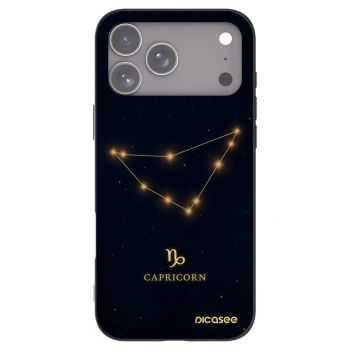 Picasee silikonový černý obal pro Apple iPhone 17 Pro Max - CAPRICORN