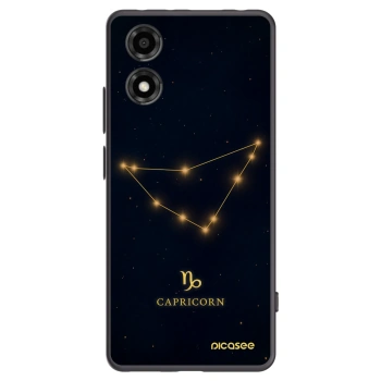 Picasee silikonový černý obal pro Motorola Moto E14 - CAPRICORN