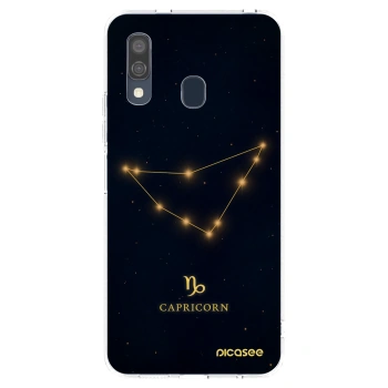 Picasee silikonový průhledný obal pro Samsung Galaxy A40 A405F - CAPRICORN