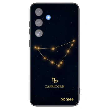 Picasee silikonový černý obal pro Samsung Galaxy S25 FE 5G - CAPRICORN