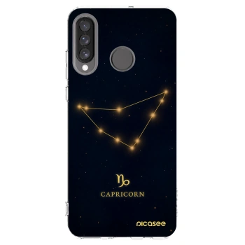 Picasee silikonový průhledný obal pro Huawei P30 Lite - CAPRICORN