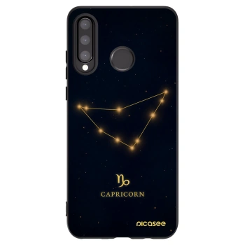 Picasee silikonový černý obal pro Huawei P30 Lite - CAPRICORN