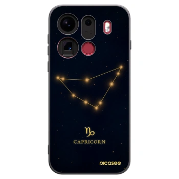 Picasee silikonový černý obal pro OPPO Find X9 Pro - CAPRICORN