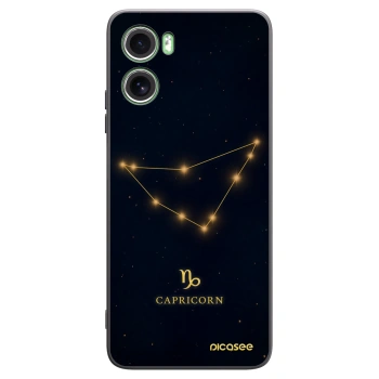 Picasee silikonový černý obal pro Motorola Moto G06 - CAPRICORN