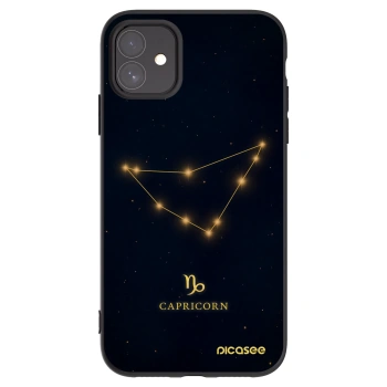 Picasee silikonový černý obal pro Apple iPhone 11 - CAPRICORN