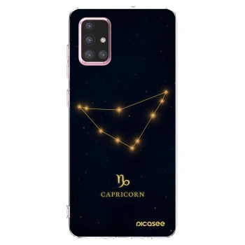 Picasee silikonový průhledný obal pro Samsung Galaxy A71 A715F - CAPRICORN