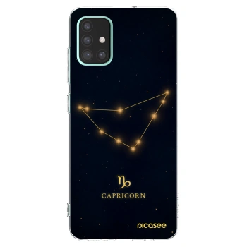 Picasee silikonový průhledný obal pro Samsung Galaxy A51 A515F - CAPRICORN