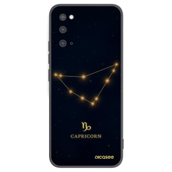 Picasee silikonový černý obal pro Samsung Galaxy S20 G980F - CAPRICORN